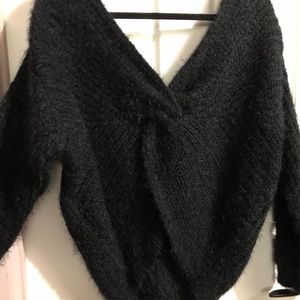 Over the shoulder sweater & low back mendocino